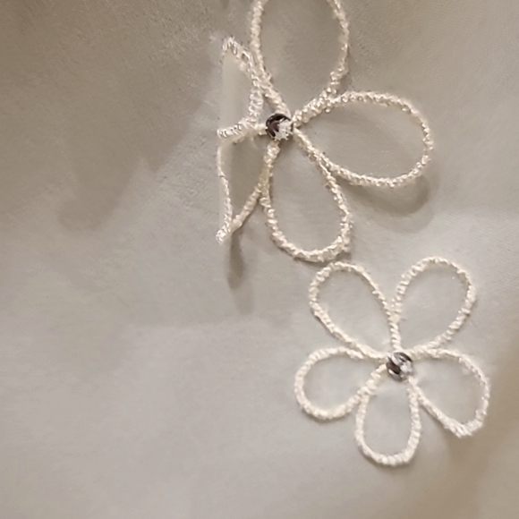 Vera Wang silk nightgown full length with crystals size M 100% silk - Picture 5 of 11